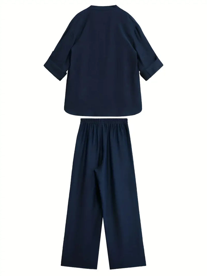 Beatrice™ | Casual Commuter V-Neck Set