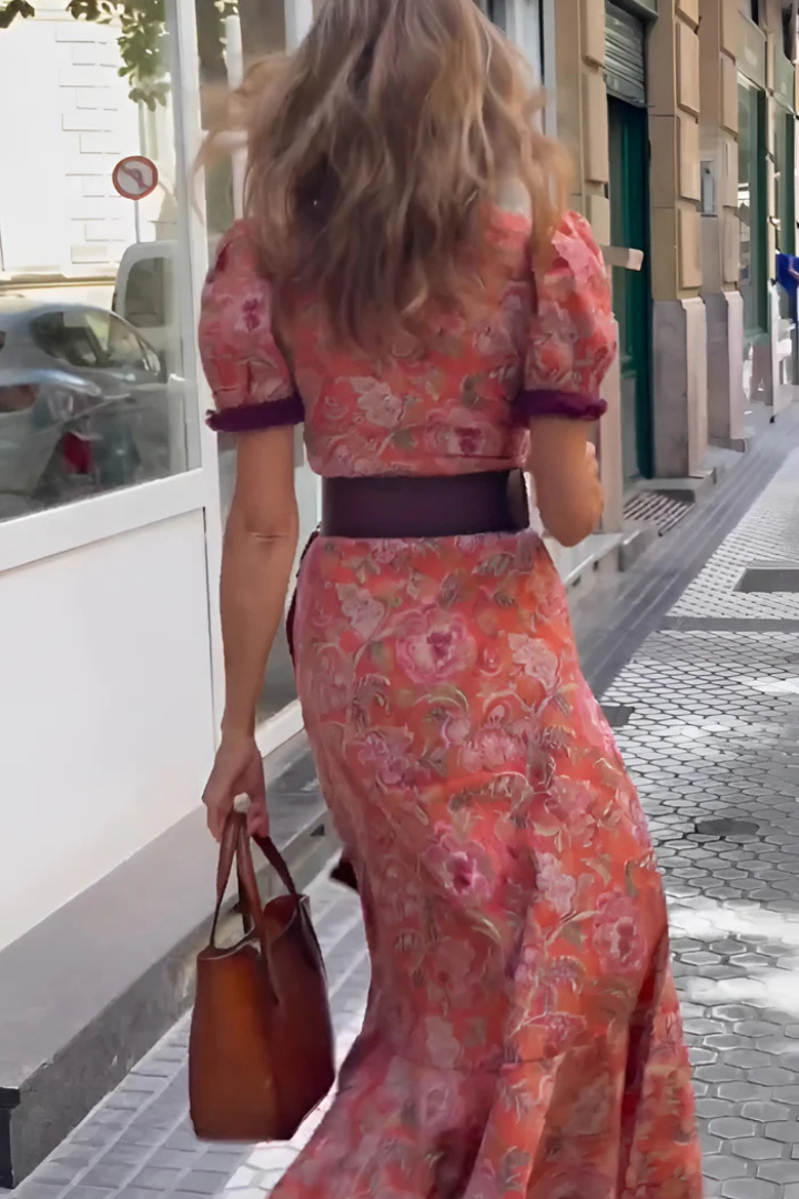 Halyra™ | Short Sleeved Maxi Dress