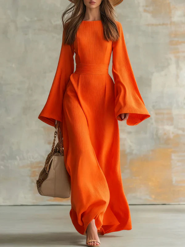 Olarisse™ |  Elegant Long Ribbed Dress