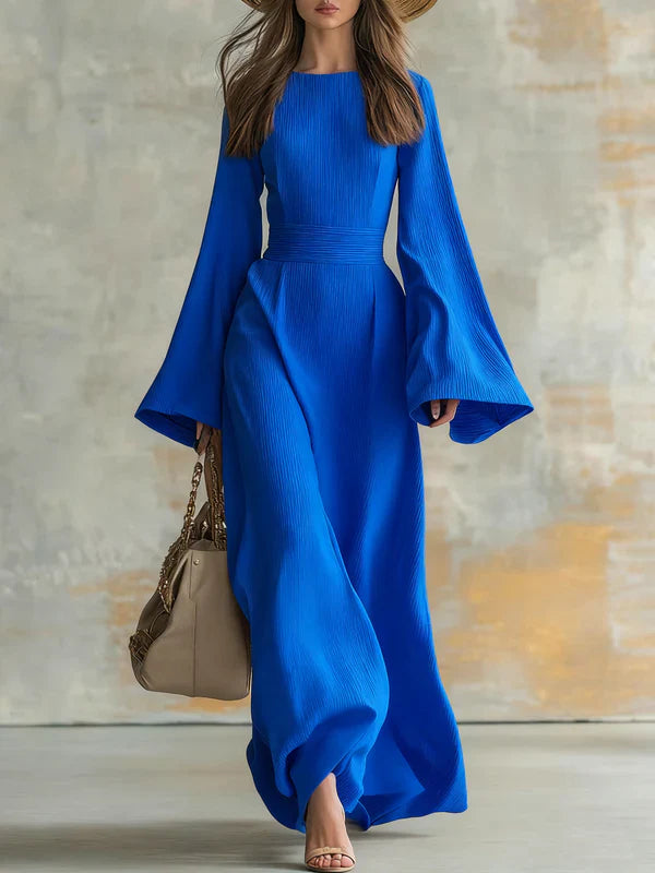 Olarisse™ |  Elegant Long Ribbed Dress