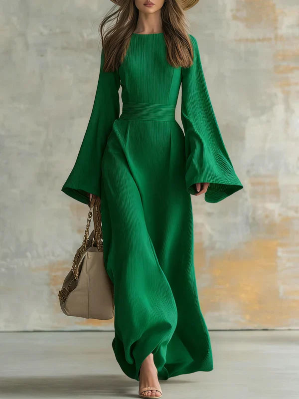 Olarisse™ |  Elegant Long Ribbed Dress
