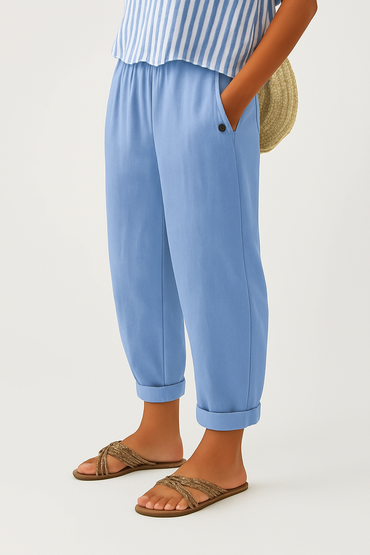 Romina Timeless Linen-Look Trousers
